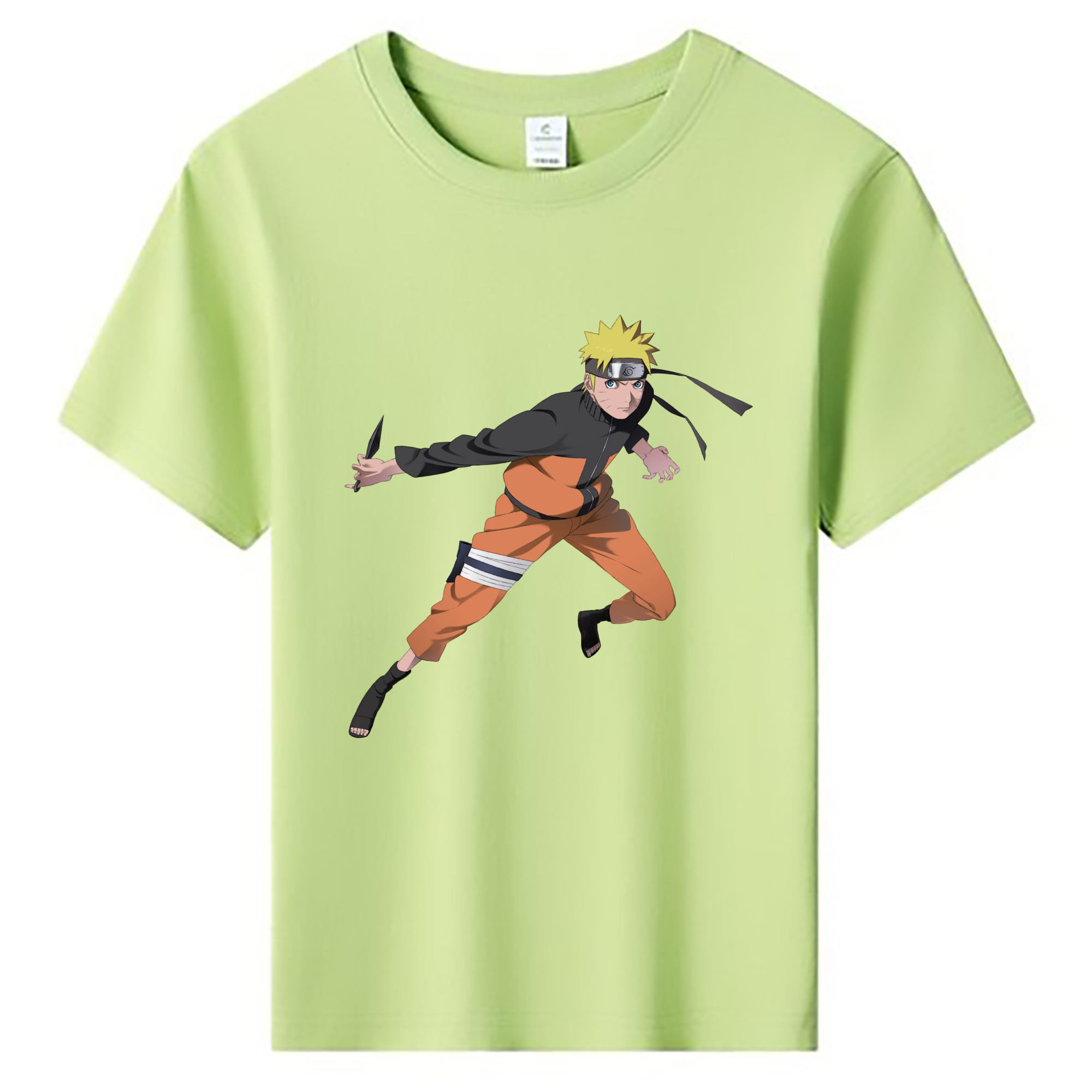 （画像用） NARUTO -ナルト- うずまき ナルト Uzumaki Naruto 綿100％キッズTシャツ（フロントプリント）